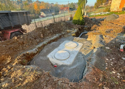 Pose d'une micro station d'épuration d'eau Abrest