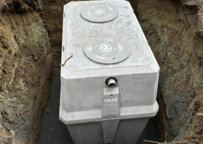 Pose d'une micro station d'épuration Cusset