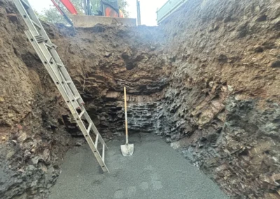Excavation pour installer une micro-station