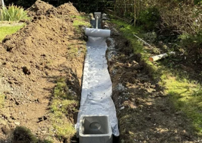 Tuyaux enterrés pour raccordement des eaux usées